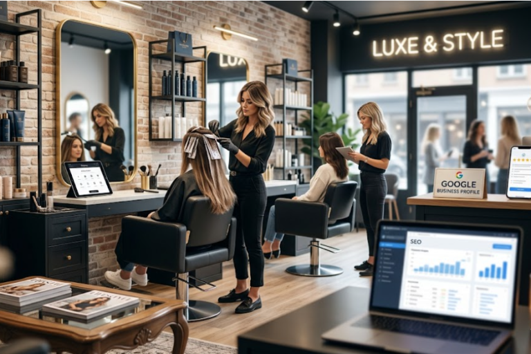 Stratégie SEO et visibilité Google Maps pour salon de coiffure - Digital Focus